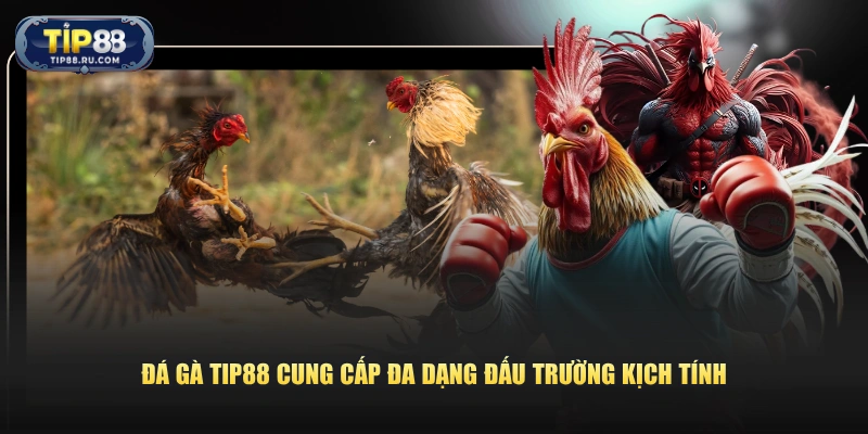 Đá gà TIP88 cung cấp đa dạng đấu trường kịch tính